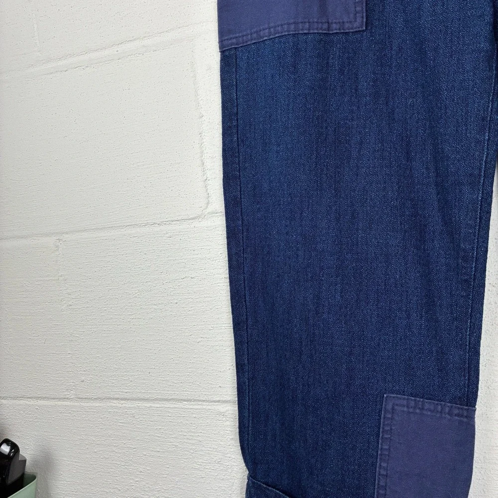 Zara ZW Collection Contrast Pocket Trousers Size S Contemporary Patchwork
